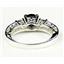925 Sterling Silver Engagement Ring, Created Blue Sapphire w/ Accents, SR254