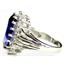 SR270, Created Blue Sapphire, Sterling Silver Ring