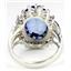 SR270, Created Blue Sapphire, Sterling Silver Ring