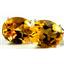 925 Sterling Silver Leverback Earrings, Citrine, SE107
