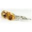 925 Sterling Silver Leverback Earrings, Citrine, SE107