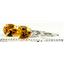 925 Sterling Silver Leverback Earrings, Citrine, SE107