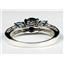 925 Sterling Silver Ring, Created Blue Sapphire, Swiss Blue Topaz Accents, SR254