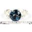 SR292, London Blue Topaz, 925 Sterling Silver Ring