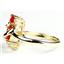 10K, 14K or 18K Gold Ladies Ring, Created Padparadscha Sapphire, R016
