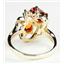 10K, 14K or 18K Gold Ladies Ring, Created Padparadscha Sapphire, R016