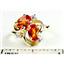 10K, 14K or 18K Gold Ladies Ring, Created Padparadscha Sapphire, R016