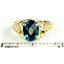 10K, 14K or 18K Gold Ladies Ring, London Blue Topaz, R005