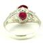 SR302, Created Ruby, 925 Sterling Silver Ring