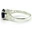 SR305, Created Blue Sapphire, 925 Sterling Silver Ring