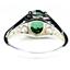 SR305, Russian Nanocrystal Emeraldl, 925 Sterling Silver Ring