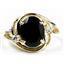 10K, 14K or 18K Gold Ladies Ring, Black Onyx, R021