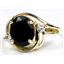 10K, 14K or 18K Gold Ladies Ring, Black Onyx, R021