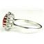 SR235, Created Padparadsha Sapphire, 925 Sterling Silver Ring