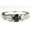 925 Sterling Silver Engagement Ring, Mystic Fire Topaz w/ Accents, SR254