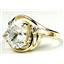 10K, 14K or 18K Gold Ladies Ring, Cubic Zirconia, R021