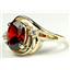 10K, 14K or 18K Gold Ladies Ring, Garnet CZ, R021