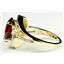 10K, 14K or 18K Gold Ladies Ring, Garnet CZ, R021