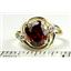 10K, 14K or 18K Gold Ladies Ring, Garnet CZ, R021
