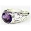 925 Sterling Silver Ladies East-West Ring, Amethyst, SR360