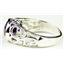 925 Sterling Silver Ladies East-West Ring, Amethyst, SR360
