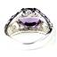 925 Sterling Silver Ladies East-West Ring, Amethyst, SR360
