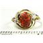 10K, 14K or 18K Gold Ladies Ring, Created Red/Brown, R021