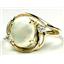10K, 14K or 18K Gold Ladies Ring, Mother of Pearl, R021