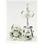 925 Sterling Silver Post Earrings, Green Amethyst, SE012