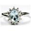 SR235, Aquamarine, 925 Sterling Silver Ring