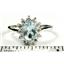 SR235, Aquamarine, 925 Sterling Silver Ring
