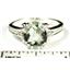 925 Sterling Silver Ladies Ring, Green Amethyst, SR136