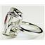 Sterling Silver Ladies Ring, 18x13mm Mercury Mist Topaz, SR039