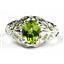 Manchurian Peridot, 925 Sterling Silver Ring, SR113