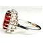 SR283, Created Padparadsha Sapphire, 925S Sterling Silver Ring
