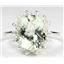 SR283, Green Amethyst (Prasiolite), 925 Sterling Silver Ring