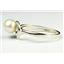 SR340, 6mm Pearl, 925 Sterling Silver Ring