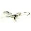 925 Sterling Silver Leverback Earrings, Rainbow Moonstone, SE001