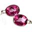 925 Sterling Silver Threader Earrings, Pure Pink Topaz, SE005