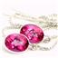 925 Sterling Silver Threader Earrings, Pure Pink Topaz, SE005