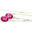 925 Sterling Silver Threader Earrings, Pure Pink Topaz, SE005