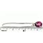 925 Sterling Silver Threader Earrings, Pure Pink Topaz, SE005