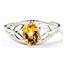 SR137, Citrine, 925 Sterling Silver Ring