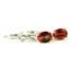 925 Sterling Silver Leverback Earrings, Twilight Fire Topaz, SE007