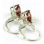 925 Sterling Silver Leverback Earrings, Twilight Fire Topaz, SE007