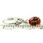 925 Sterling Silver Leverback Earrings, Twilight Fire Topaz, SE007