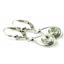 925 Sterling Silver Leverback Earrings, Green Amethyst, SE008