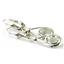 925 Sterling Silver Leverback Earrings, Green Amethyst, SE008