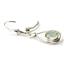 925 Sterling Silver Leverback Earrings, Green Amethyst, SE008