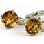 925 Sterling Silver Leverback Earrings, Citrine, SE017